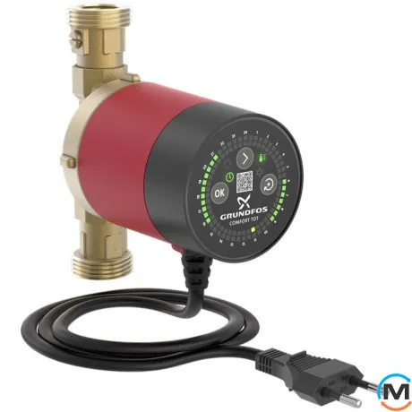 Циркуляционный насос Grundfos COMFORT 15-14 BX TDT, Модификация: BX TDT = с таймером. контролем температуры. запорным и обратным клапанами, фото 
