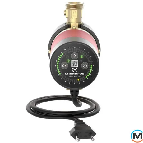 Циркуляционный насос Grundfos COMFORT 15-14 BX TDT, Модификация: BX TDT = с таймером. контролем температуры. запорным и обратным клапанами, фото , изображение 2