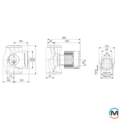 Циркуляционный насос Grundfos MAGNA3 40-120 F 250, Модификация: MAGNA3 40-120 F 250, фото , изображение 3