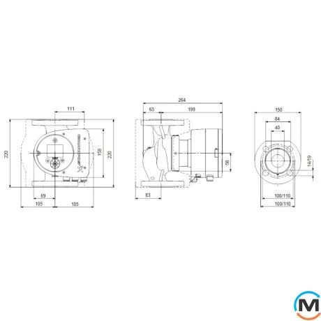 Циркуляционный насос Grundfos MAGNA3 40-60 F 220, Модификация: MAGNA3 40-60 F 220, фото , изображение 3