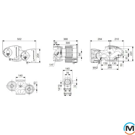 Циркуляционный насос Grundfos MAGNA3 D 32-120 F 220, Модификация: MAGNA3 D 32-120 F 220, фото , изображение 3