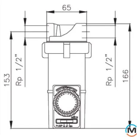 Рециркуляционный насос IMP Pumps SAN ECO PRO 15/15 BT 1/2" с термостатом, фото , изображение 3