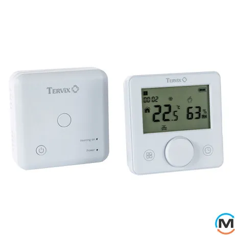 Бездротовий кімнатний термостат з WiFi керуванням Tervix Pro Line для газового/електричного котла + USB, Колір: Білий, фото , зображення 4