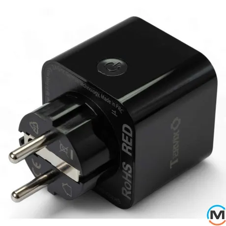 Розумна розетка Tervix Pro Line WiFi Socket Black, Колір: Чорний, Керуючий сигнал: WiFi (2.4 ГГц), фото , зображення 2