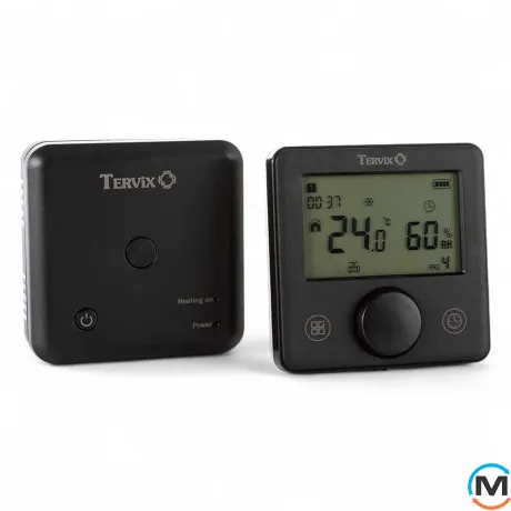 Бездротовий кімнатний термостат з WiFi керуванням Tervix Pro Line для газ./ел. котла + USB, Колір: Чорний, фото , зображення 5