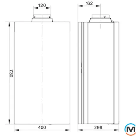 Котел газовий димохідний Baxi ECO5 BLUE 24, фото , зображення 3