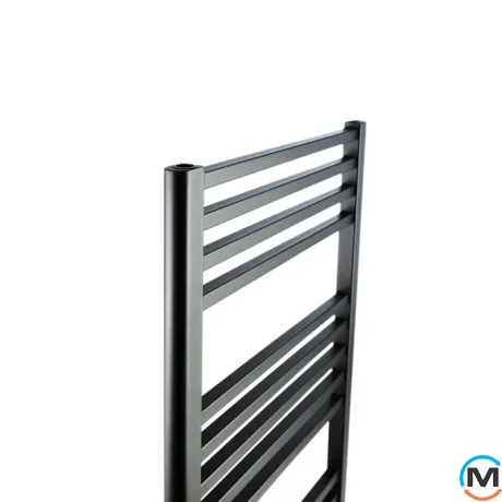Полотенцесушитель Luxrad MAX H-1200 mm L-500 mm 538 Вт цвет черный мат. структура + крепеж, Цвет: Черный мат, Высота (мм): 1200, фото , изображение 2
