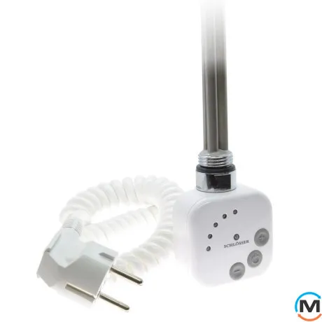 Электрический ТЭН Schlosser 1.0 300 W белый (с кабелем), Цвет: Белый, Макс. мощность (Вт): 300, фото 