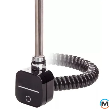 Электрический ТЭН Schlosser 2.0 300 W черный мат (с кабелем), Модификация: С кабелем, Цвет: Матовый черный, Макс. мощность (Вт): 300, фото 