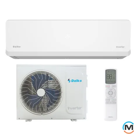 Кондиционер Daiko Novator Inverter NSK-H09NVR — 25 м² обогрев до -15°C, Площадь помещения (кв.м): 25, фото 