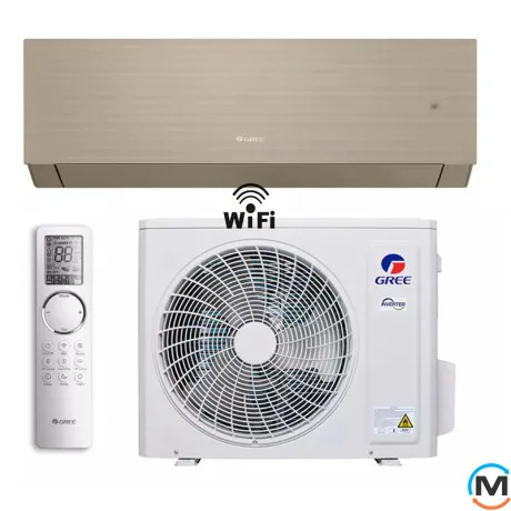 Кондиционер Gree Clivia Dc Inverter Beige stone GWH12AUCXB-K6DNA1A -25°С до 35 м², Цвет: Бежевий, Площадь помещения (кв.м): 35, фото 
