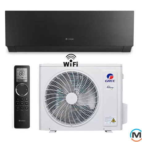 Кондиционер Gree Clivia Dc Inverter Black GWH09AUCXB-K6DNA1A -25°С до 27 м², Цвет: Черный, Площадь помещения (кв.м): 25, фото 