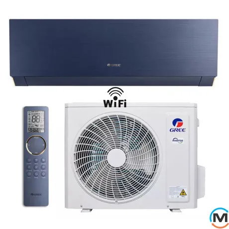 Кондиционер Gree Clivia Dc Inverter Blue GWH09AUCXB-K6DNA1A -25°С до 27 м², Цвет: Синий, Площадь помещения (кв.м): 25, фото 