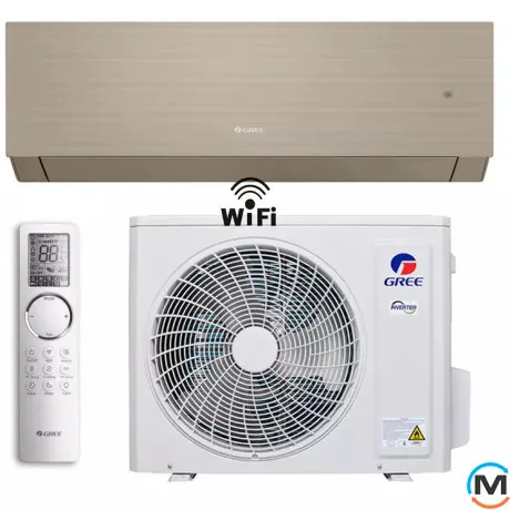 Кондиционер Gree Clivia Dc Inverter Gold GWH09AUCXB-K6DNA1A -25°С до 27 м², Цвет: Золотой, Площадь помещения (кв.м): 25, фото 
