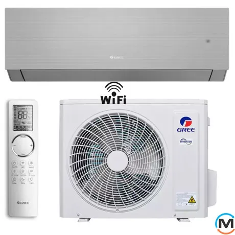 Кондиционер Gree Clivia Dc Inverter Silver GWH24AUDXF-K6DNA1A -25°С до 71 м², Цвет: Серебристый, Площадь помещения (кв.м): 70, фото 