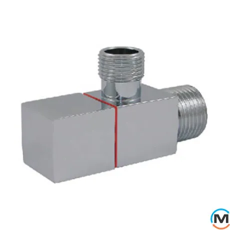 Кран санитарный Schlosser Square угловой DN15 GZ 1/2" x 3/8" хром, фото 