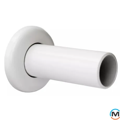 Маскирующая трубка Schlosser с розеткой d трубки =22mm d розетки=45mm l=80mm RAL9005 черный мат, фото 