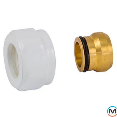Резьбовое соединение для медных труб Schlosser GW M 22x1,5 x 15 mm Cu белый, фото 