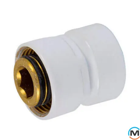 Резьбовое соединение Schlosser для стальных труб GW M 22x1,5 x GW 1/2 белый, фото 
