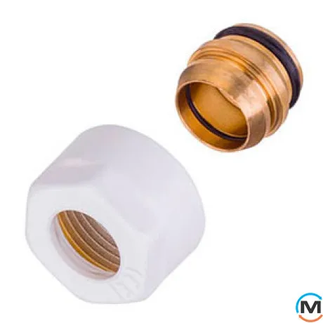 Резьбовое соединение Schlosser GW 3/4 x 15 mm Cu белое, фото 