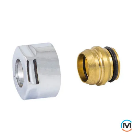 Резьбовое соединение Schlosser GW 3/4 x 15 mm Cu хром, фото 