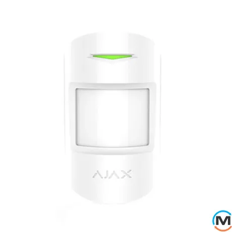 Датчик движения и разбития Ajax CombiProtect (8EU) ASP белый, фото 
