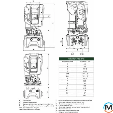 Насосна станція підвищення тиску DAB ESYBOX MAX 45/120 T380-480 PUMP, фото , зображення 6