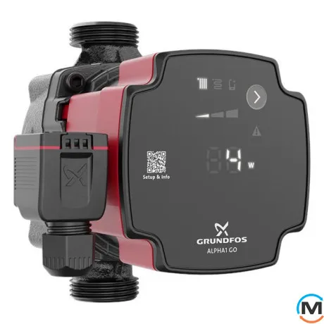 Циркуляционный насос Grundfos ALPHA1 GO 15-80 130 220-240V, фото 