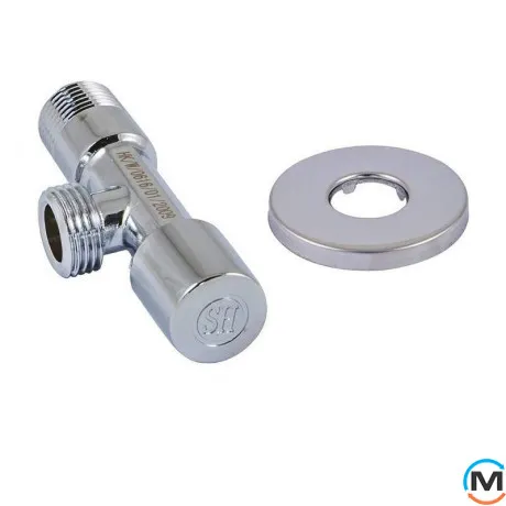 Кран сантехнический Schlosser грибковый хромированный DN15 1/2", фото , изображение 2