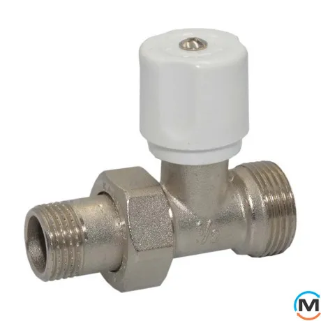 Кран радіаторний Bianchi 1/2" х 3/4"E (євроконус) прямий, фото , зображення 3