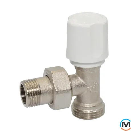 Кран радіаторний Bianchi 1/2" х 3/4"E (євроконус) кутовий, фото , зображення 5