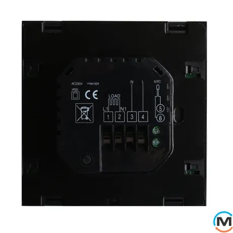 Терморегулятор EcoTerm SN Wi-Fi черный, фото , зображення 3