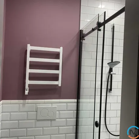Полотенцесушитель Genesis-Aqua Minimal DRY 800x530 білий, фото , зображення 3
