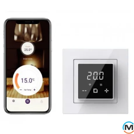 Новинка ET44 WiFi термостат White/Black, фото , зображення 2