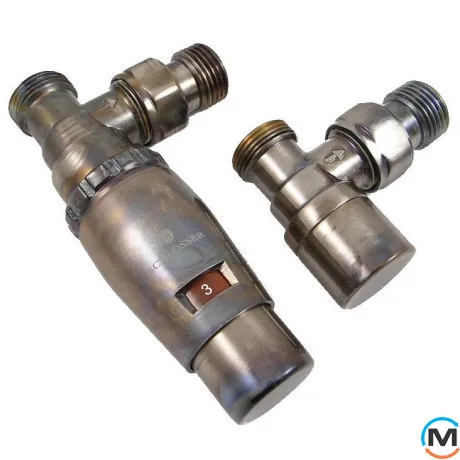 Комплект термостатический Schlosser Elegant Mini угловой GZ 1/2" x M22x1,5 Technoline, фото 