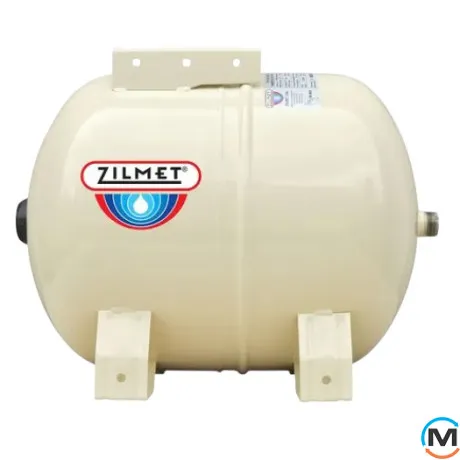 Розширювальний бак Zilmet Hydro-Plus E 24 л горизонтальний 1" G 10 бар нержавіюча сталь, фото 