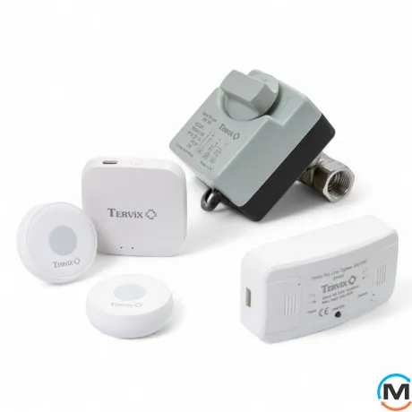 Система захисту від потопу для розумного будинку Tervix ZigBee Water Stop на 1 трубу 3/4", Діаметр різьби: 3/4", Варіант: З одним краном, фото 