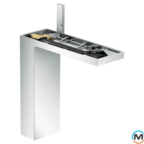 Смеситель для умывальника AXOR MyEdition 230 хром/зеркальное стекло, фото , изображение 2