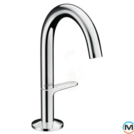 Смеситель для умывальника AXOR ONE Select 140 с донным клапаном push-open хром, фото 