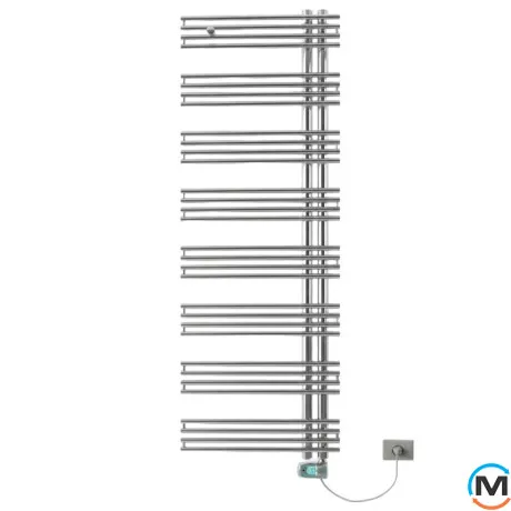 рушникосушарка електрична Cordivari KELLY Inox Vertical L 500 мм, H 1224 мм хром, фото 