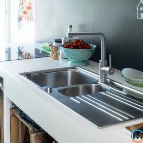 Смеситель для кухни Franke Smart Glenda нержавеющая сталь базовый, фото , зображення 4