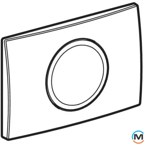 Клавиша смыва Geberit Delta15 смыв/стоп глянцевый хром, фото , изображение 2
