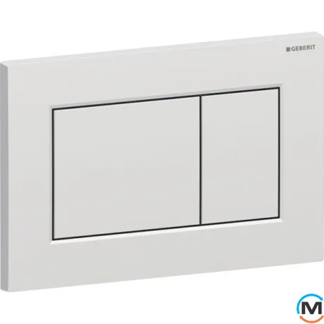 Клавиша смыва Geberit Sigma01 Square двойной смыв пластик хром матовый, фото 