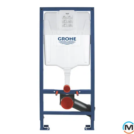 Інсталяція для унітазу Grohe Rapid SL 3 в 1 із кнопкою Skate Cosmopolitan альпійський білий, фото , зображення 2