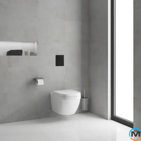 Клавіша змиву Grohe Skate Cosmopolitan чорний матовий, фото , зображення 8