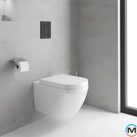 Клавіша змиву Grohe Skate Cosmopolitan чорний матовий, фото , зображення 9