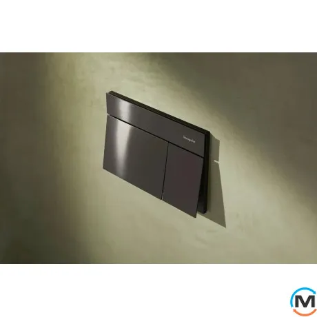 Клавиша смыва Hansgrohe iFrame Element E Brushed Black Chrome, фото , изображение 2