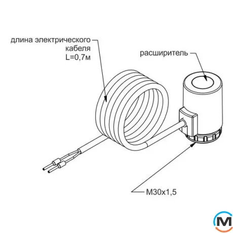 Сервопривід Schlosser V230 нормально закритий M30x1,5, фото , зображення 3