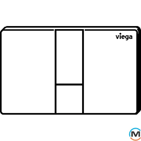 Клавиша смыва Viega Prevista для унитазов Visign or Style 24 черный глянцевый, фото , изображение 2