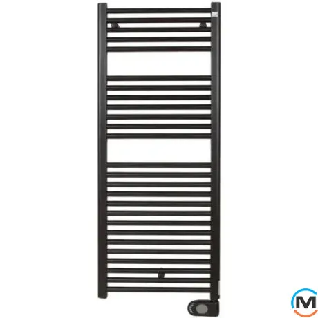 Сушки для рушників Zehnder Aura 1226х500мм 750 Вт чорний матовий, фото 